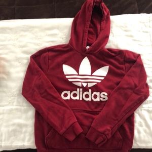 Red adidas sweatshirt